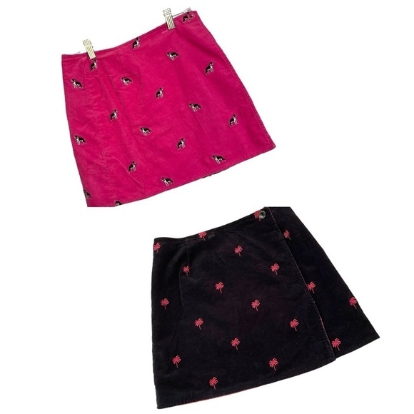 Lilly Pulitzer Buster And Palms Reversible Corduroy Mini Skirt - Picture 3 of 12